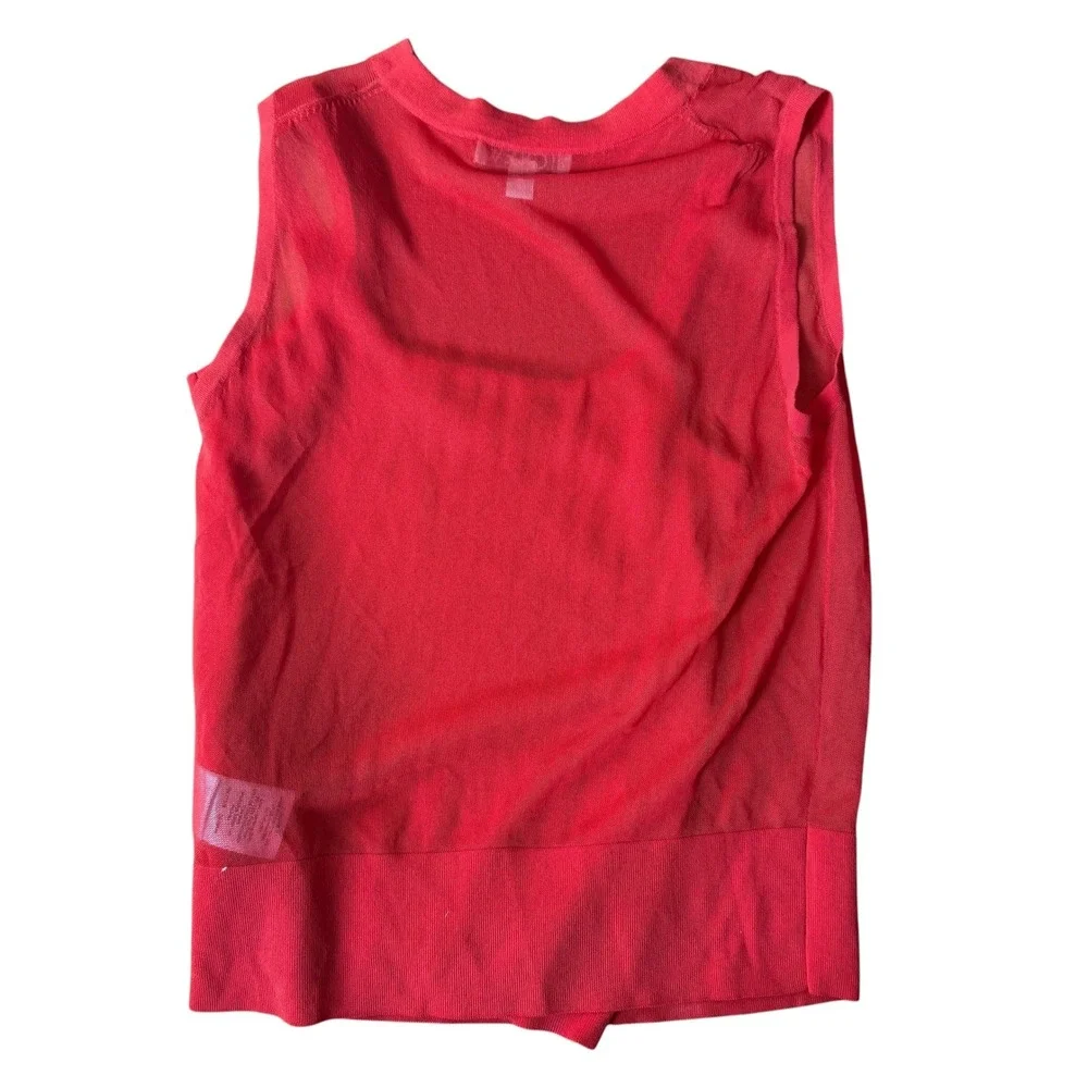 J.Crew‎ Gauzy sweater shell red XS NWT